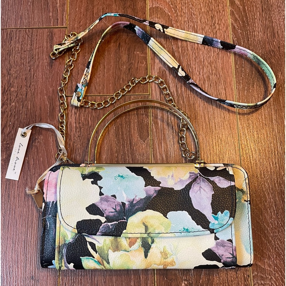 🆕 love trove flowered wallet purse